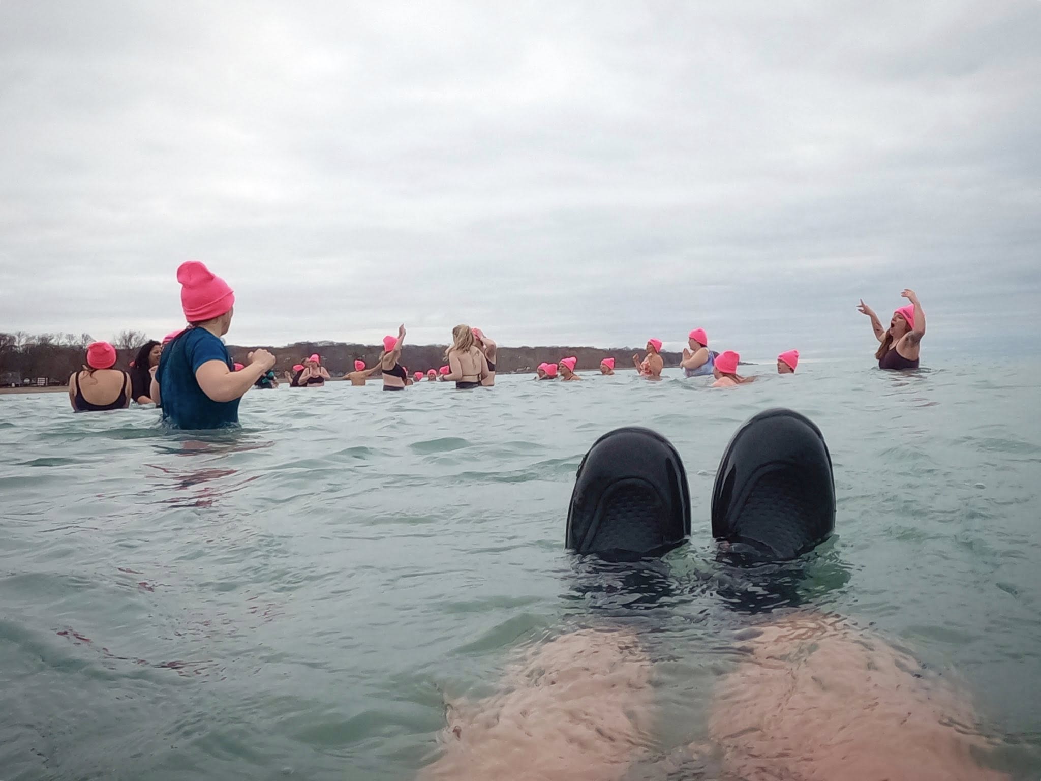 The Cold Plunge Challenge Group Plunge